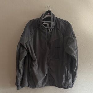 Columbia Men's Charcoal Fleece Zip-up